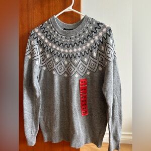 Brand new soft grey knit sweater (tags attached)